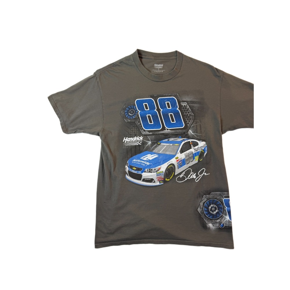 Hendrick Nationwide Racing Tee Shirt Mens M Gray NASCAR Dale Earnhardt‎ Jr. #88